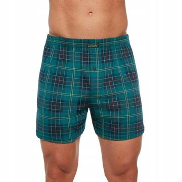Трусы мужские семейные Cornette Comfort 002/266, тёмно-зелёная геометрия