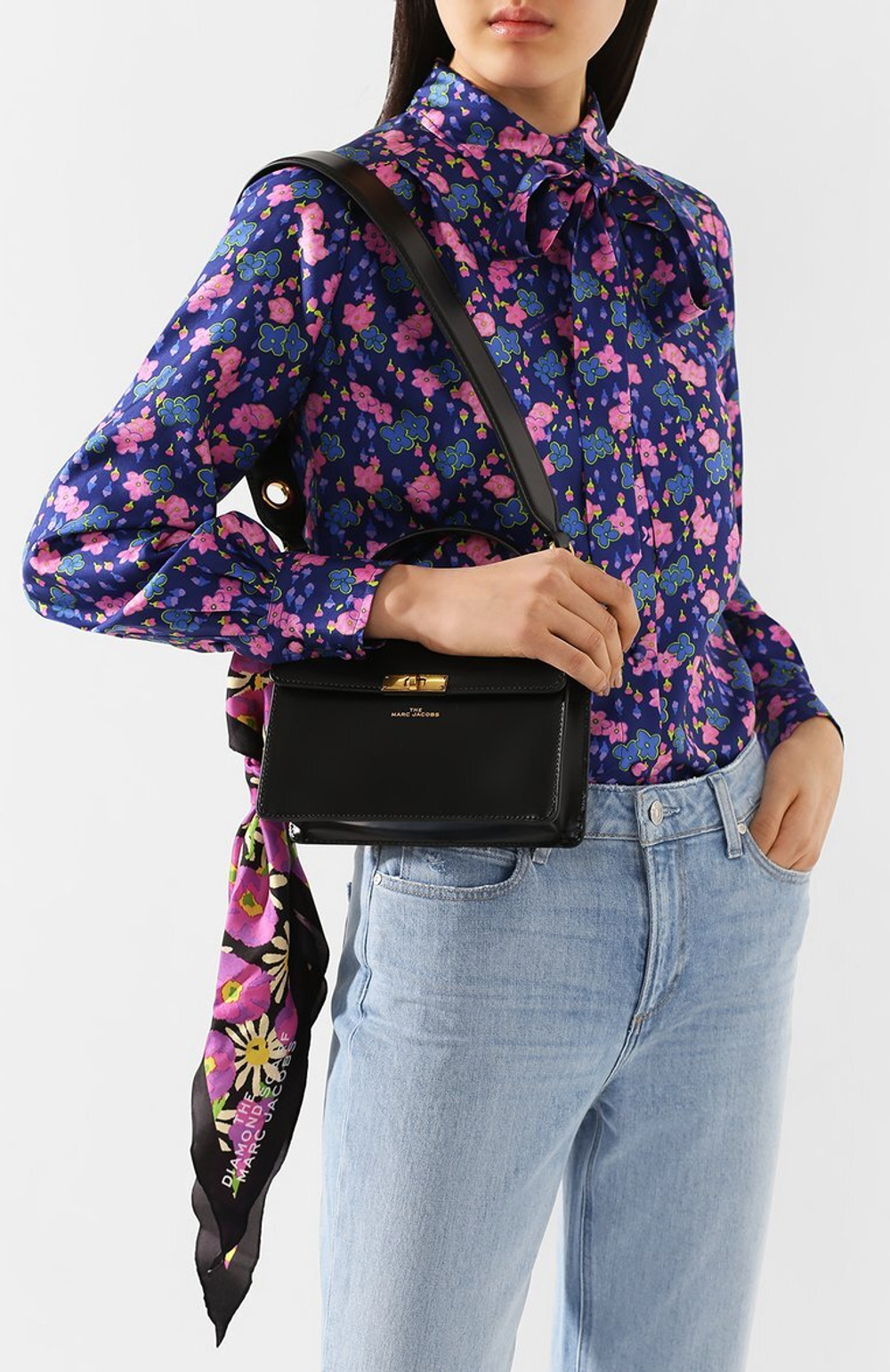СУМКА MARC JACOBS THE DOWNTOWN COW LEATHER BAG BLACK