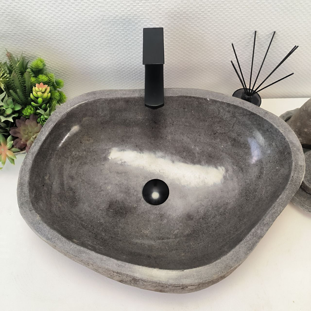 Раковина из речного камня RS63502 (60*45*15) 0124