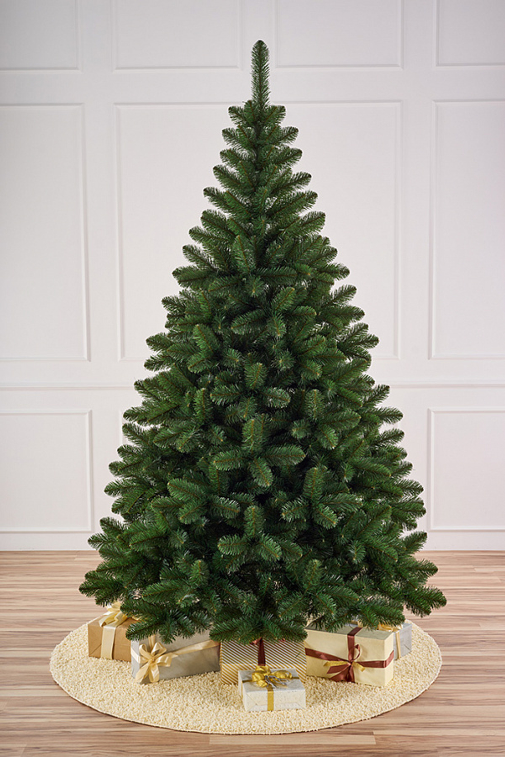 Ель искусственная Владимирская 2,5 м Подставка металл Пленка ПВХ МаксКристмас