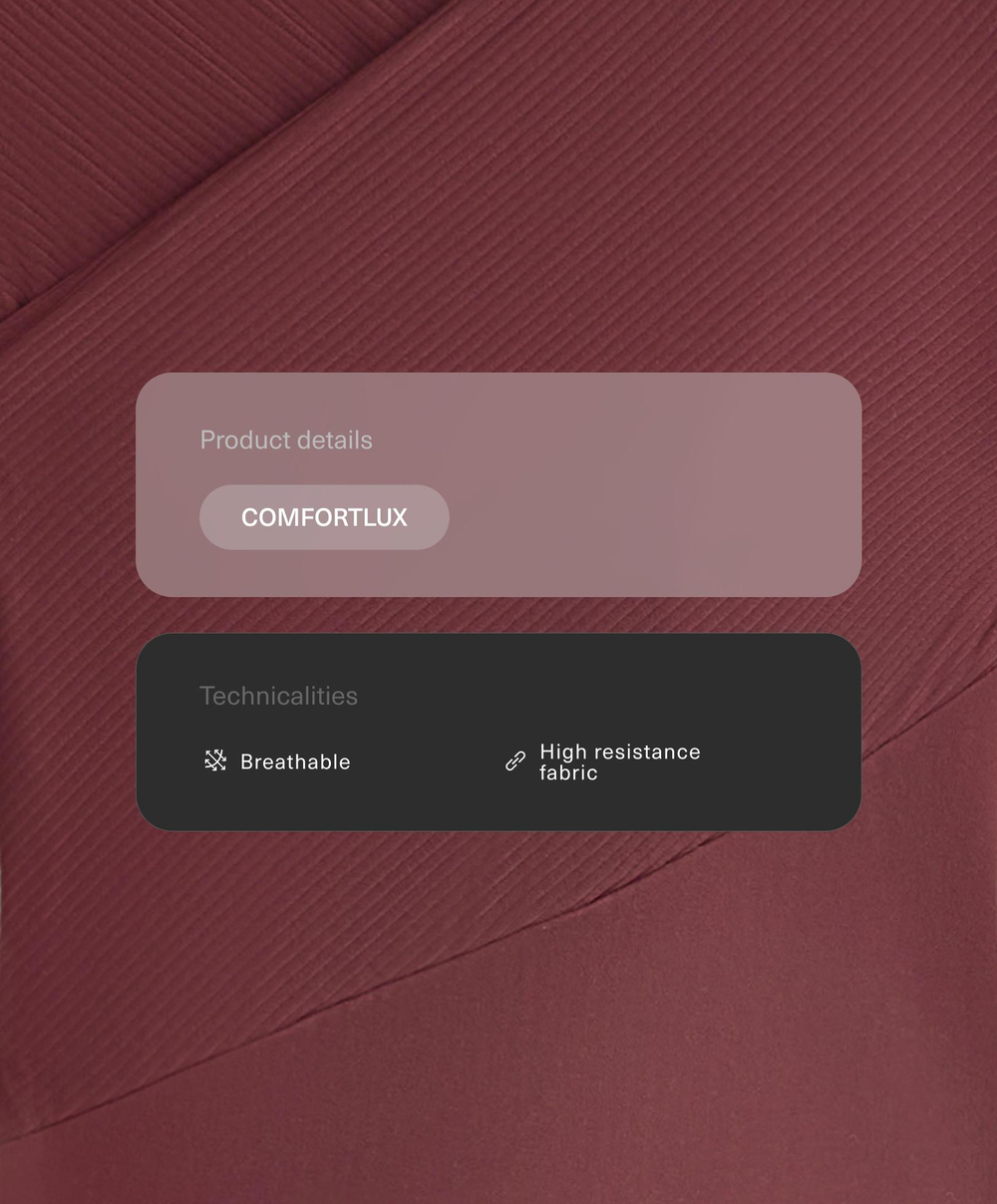 Oysho Комбинезон Comfortlux с длинными рукавами, бордовый