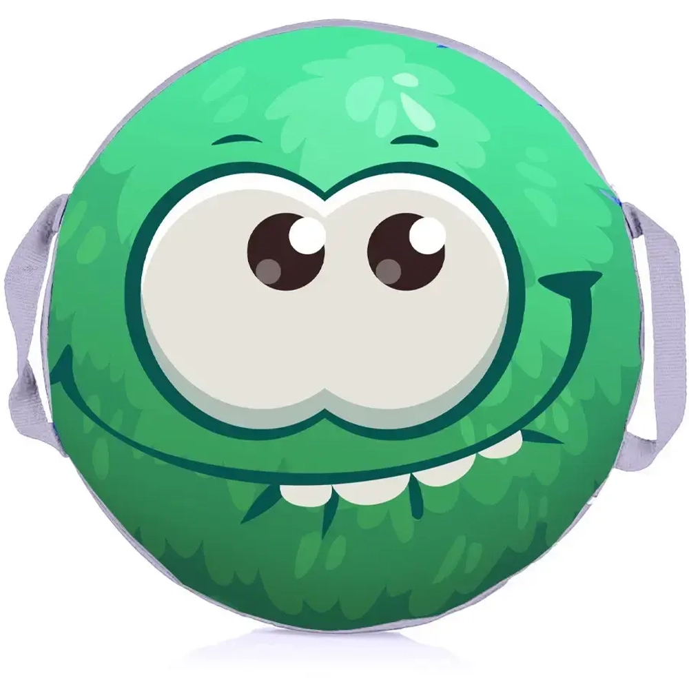 Ледянка мягкая круглая 45 см «Пушистик», зеленый