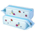 Пенал - косметичка, pure-pak Alingar, силикон, молния, 210 х 65 х 65 мм, "Caticorn", голубой (единорожка)