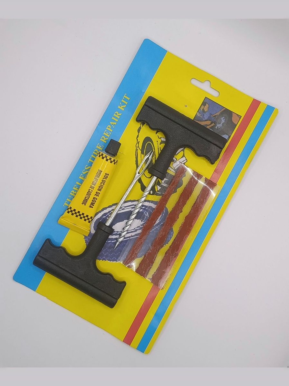 Набор для ремонта шин 6 пред. Ремкомплект для безкамерных шин 6pcs