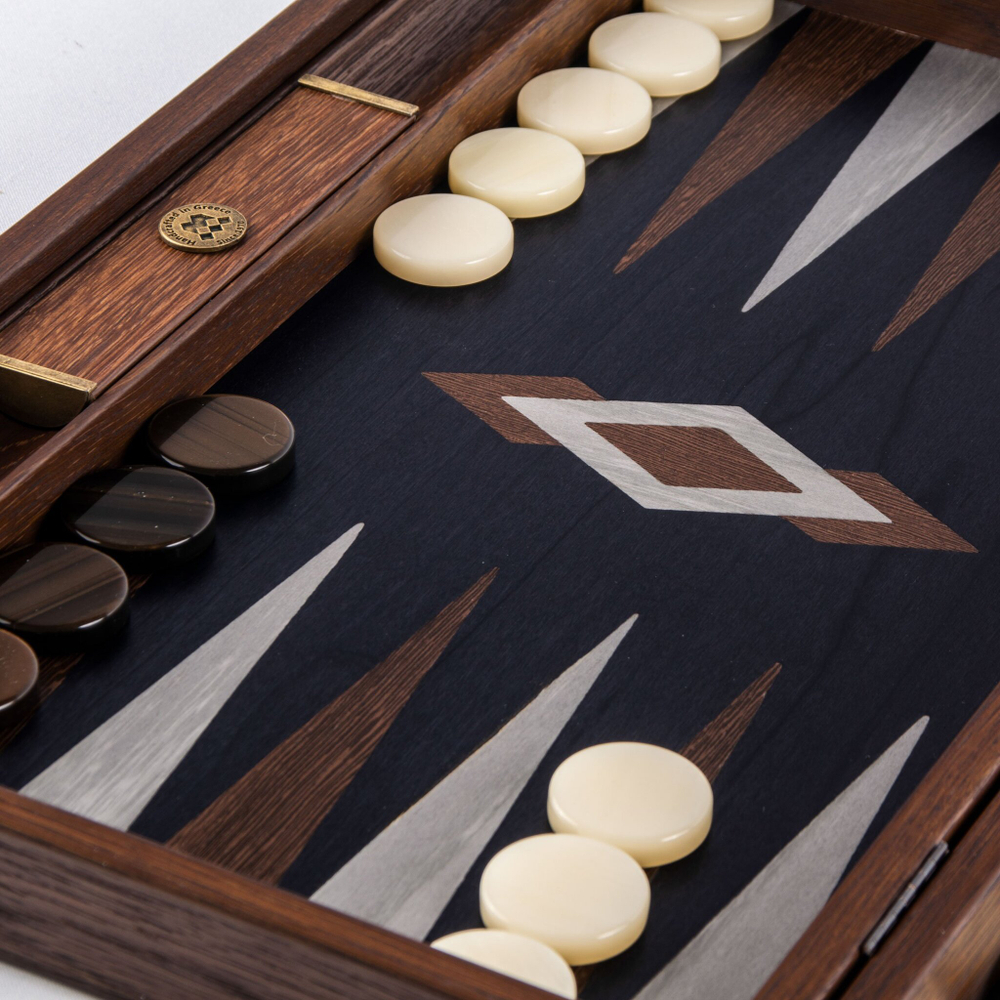 Нарды с боковыми стойками 48x30см Manopoulos Backgammon bcb1