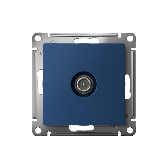 Розетка телевизионная TV AtlasDesign коннектор механизм аквамарин SE ATN001193