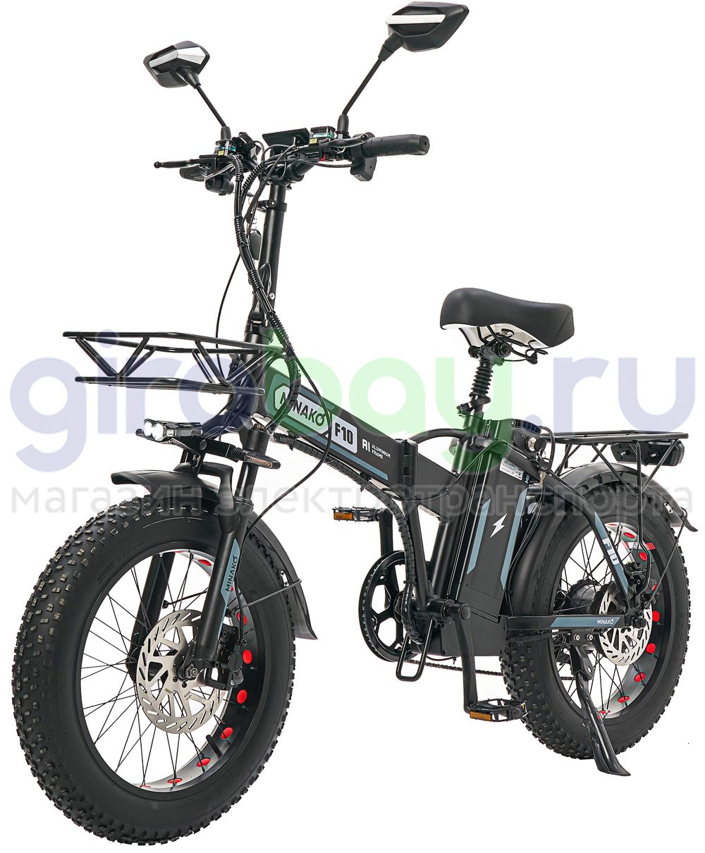 Электровелосипед Minako F10 Pro (48V/20Ah) - Серый обод фото №1