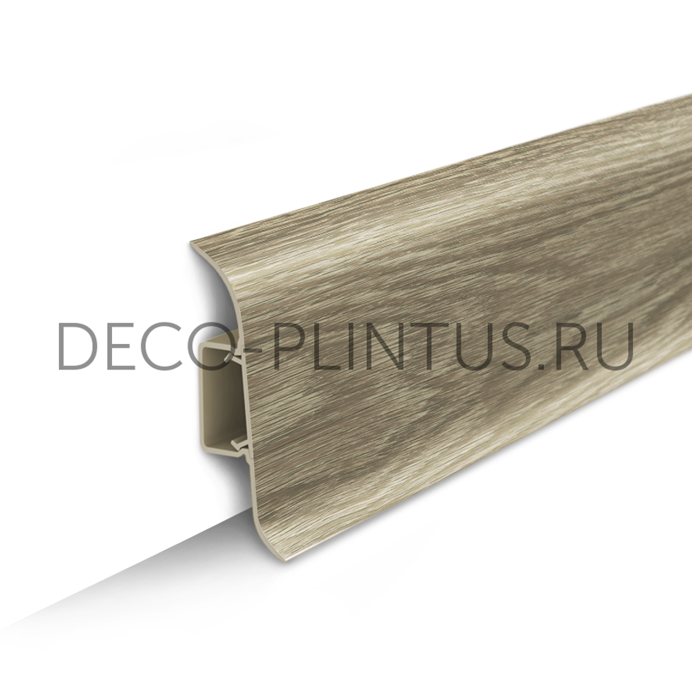 Плинтус напольный Идеал Классик 55 мм, 208 Дуб мокко (IDEAL Classic 55мм, 2.2м,)