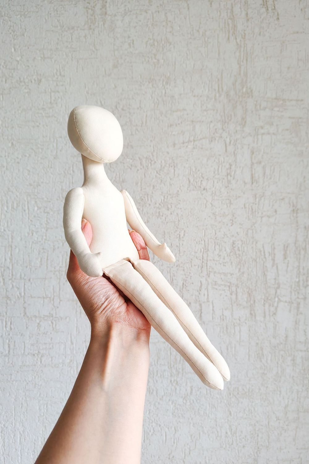 Мирон и Виктория, 33 и 30 см. Комплект заготовок интерьерных кукол из текстиля для хобби, рукоделия