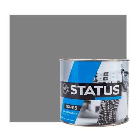 Эмаль ПФ-115 STATUS  СЕРАЯ  1,8кг
