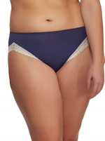 Трусики с высоким вырезом по линии бедер (Размер: XL) (Цвет: сиреневый)