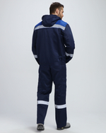 Костюм Нейч-2 СОП с капюшоном К. (тк.Смесовая,210) п/к, т.синий/васильковый