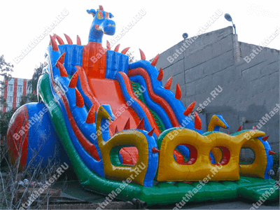Батут-горка "Дракон 2", 18*8*13 м