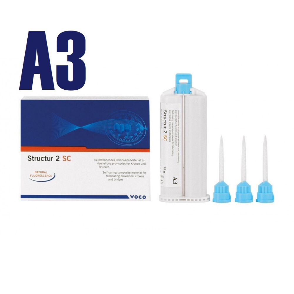 Structur 2 SC (А3) (75гр.) Структур 2 СЦ (А3) пластмасса для изготовления временных коронок