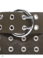 Ремень женский с двумя рядами люверсов