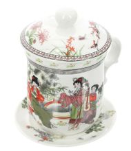 Чайный сервиз TimA Женщина с музыкой