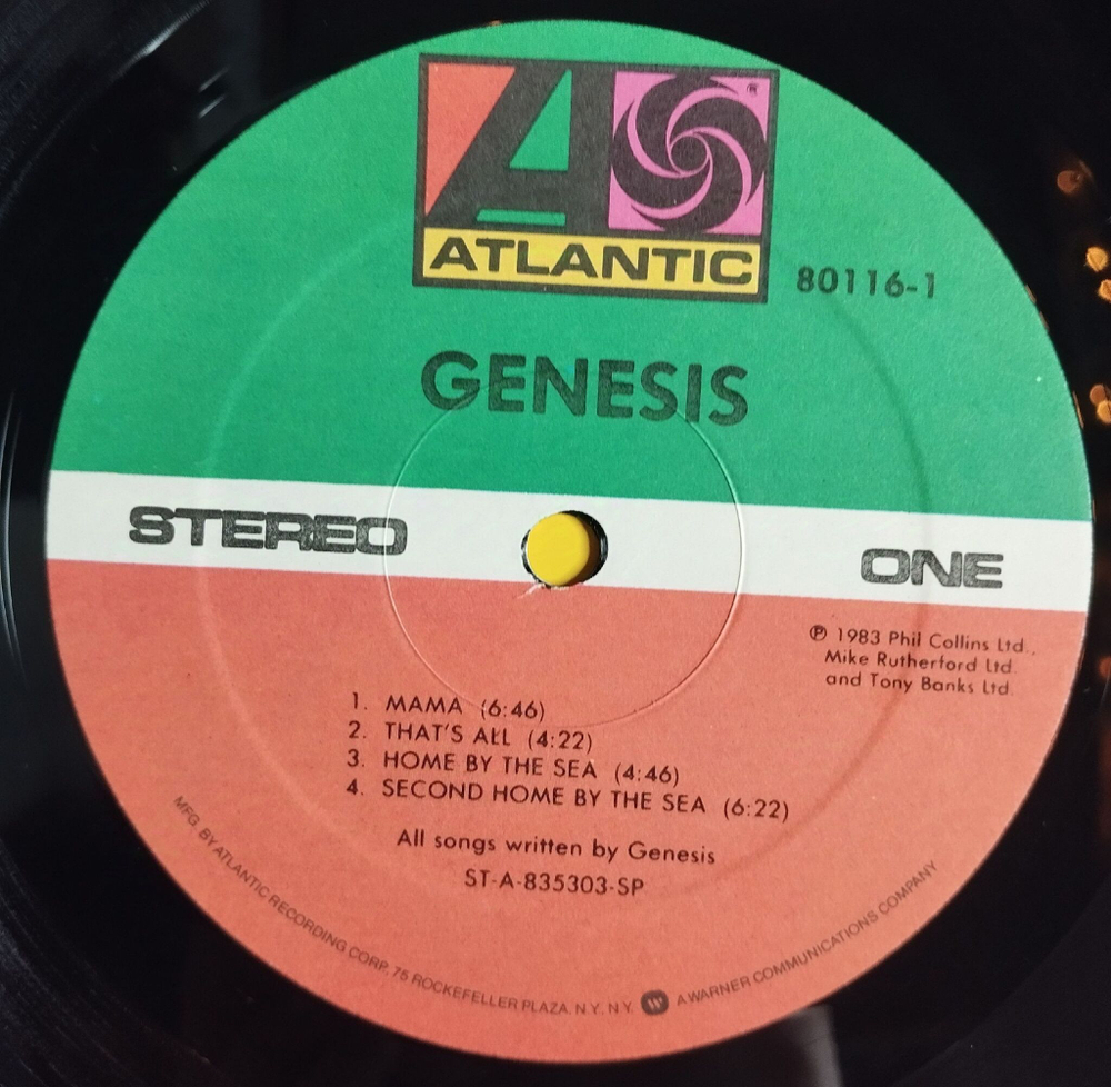 Винтажная виниловая пластинка LP Genesis Mama (USA 1983)