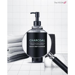 TheYEON Масло очищающее с древесным углём - Charcoal black deep cleanser, 150мл