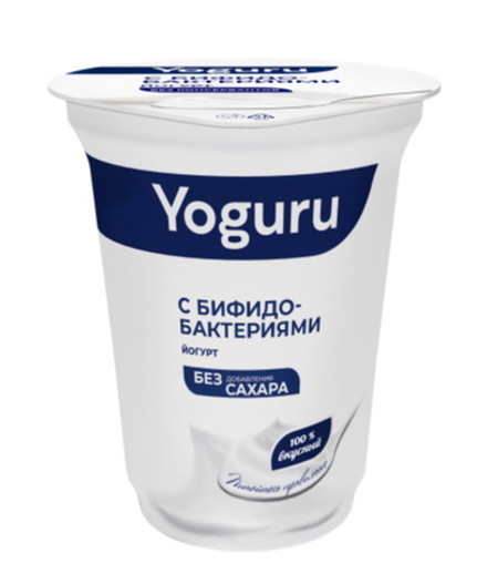 Йогурт "YOGURU" 1,5% 310г. Без сахара с бифидобактериями Минск