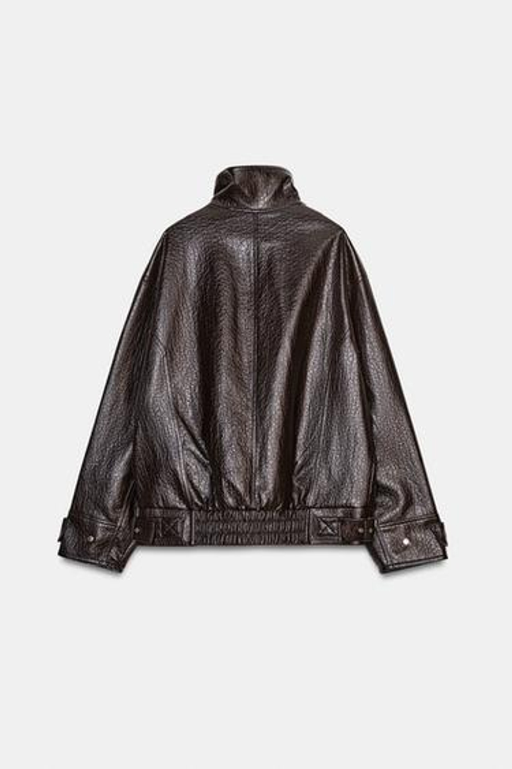 Оверсайз куртка из искусственной кожи ZW COLLECTION - ZARA