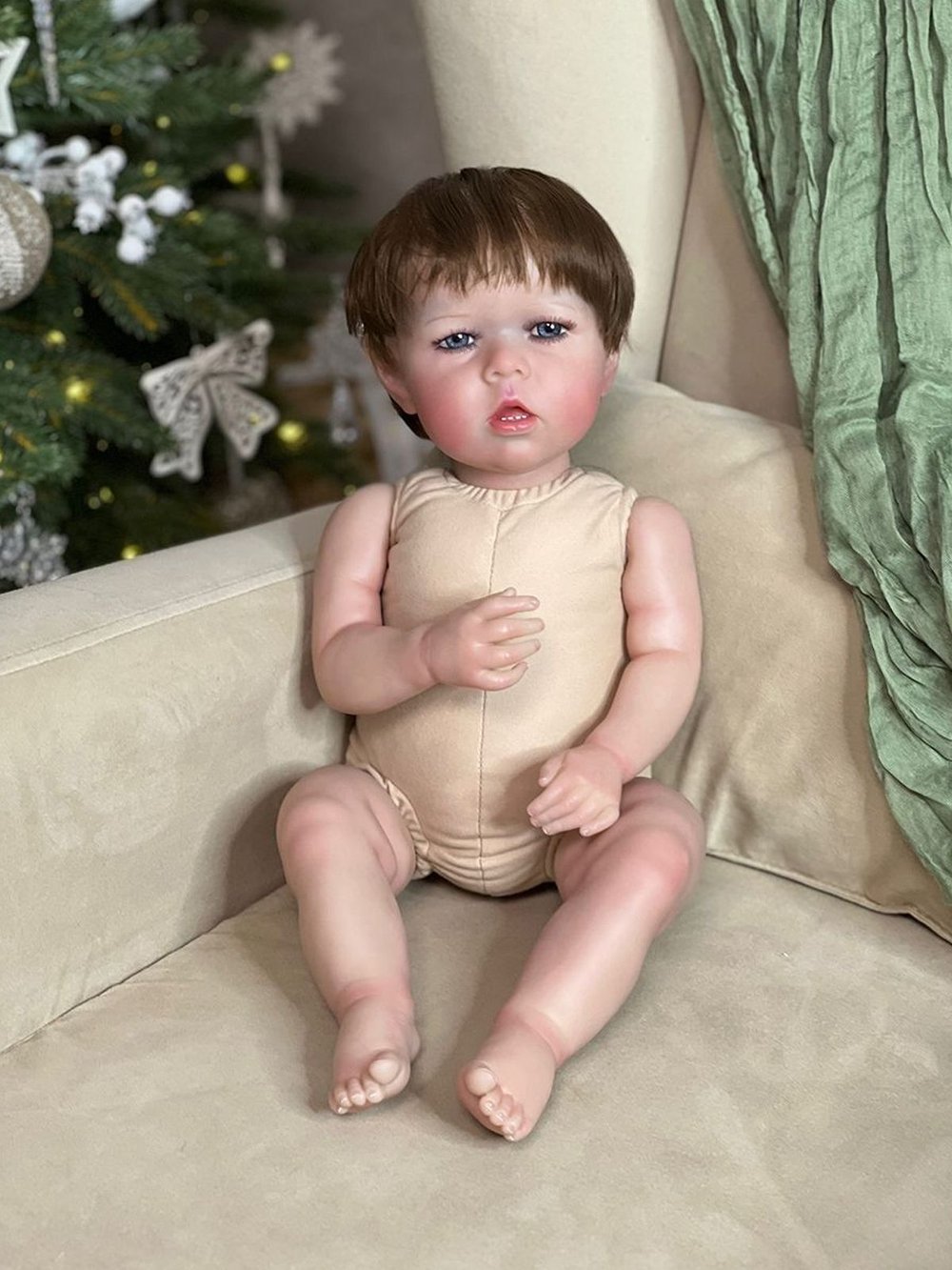 Кукла Реборн мягконабивная 60см в пакете (FA-536)