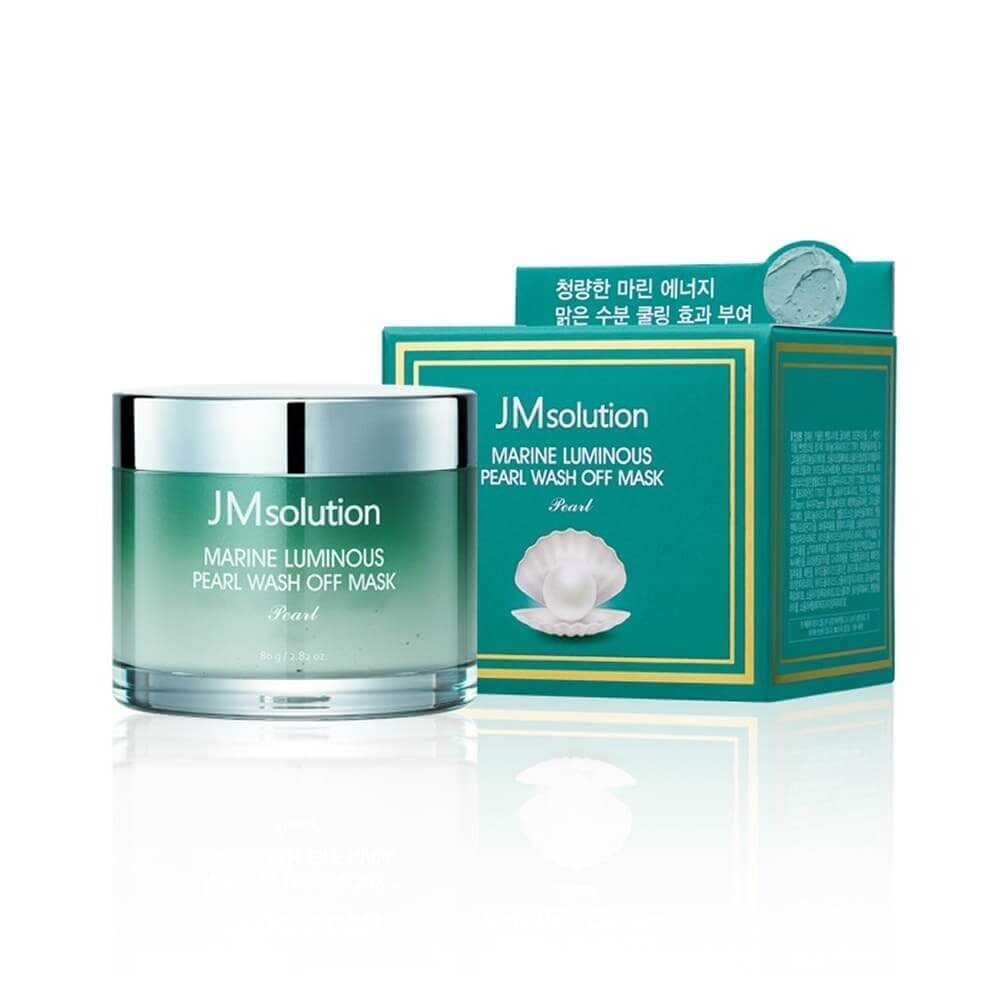 JM Solution Marine Luminous Pearl Wash Off Mask очищающая маска для лица с зеленой глиной и морскими минералами