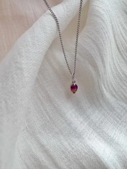 Серебряное колье с Аметрином