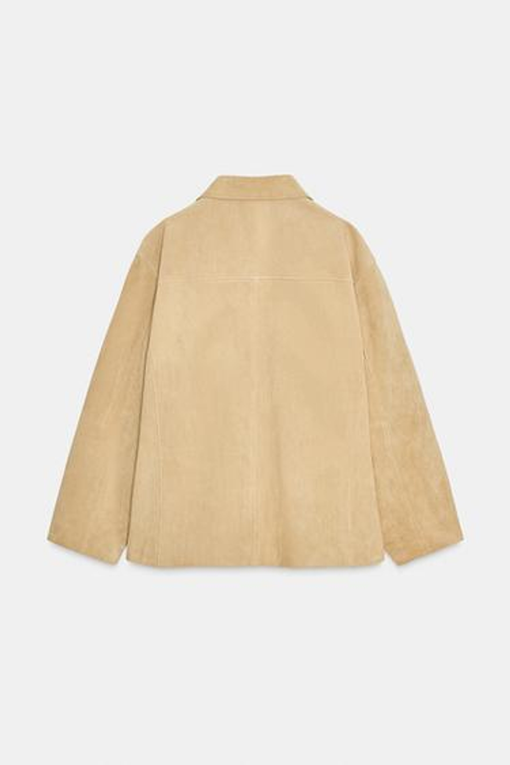 СУЭТОВАЯ КОЖАНАЯ КУРТКА ZW COLLECTION LIMITED EDITION - ZARA