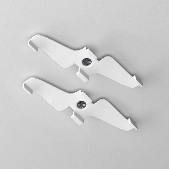 Фиксатор для накладного монтажа Exility белый, 2шт Technical tra034hs-21w