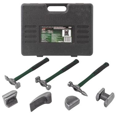 Набор инструментов рихтовочных для кузовных работ 7пр., в кейсе RockForce##Rock FORCE RF-50713B