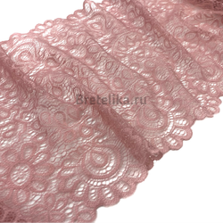 Кружево эластичное пудра 20 см