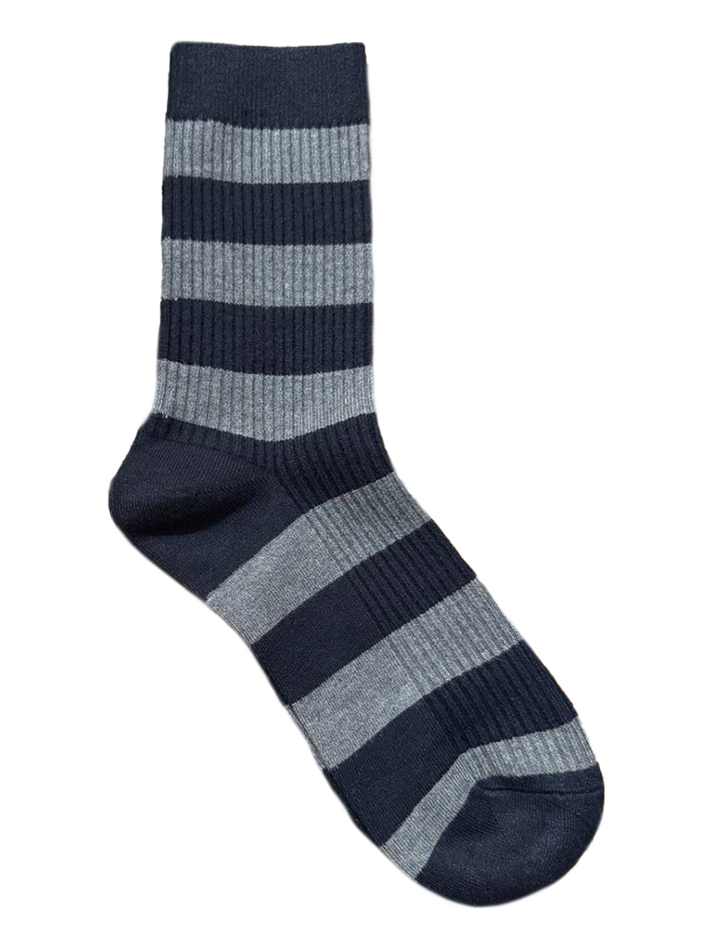 Носки р.40-45 "Полосатики Утепленные" Комплект - 5 пар