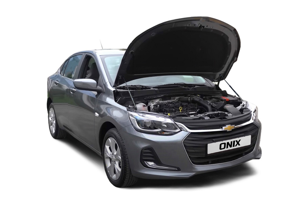 Упоры капота для Chevrolet Onix II поколение 2019-н.в., 2 шт., UCHONI011