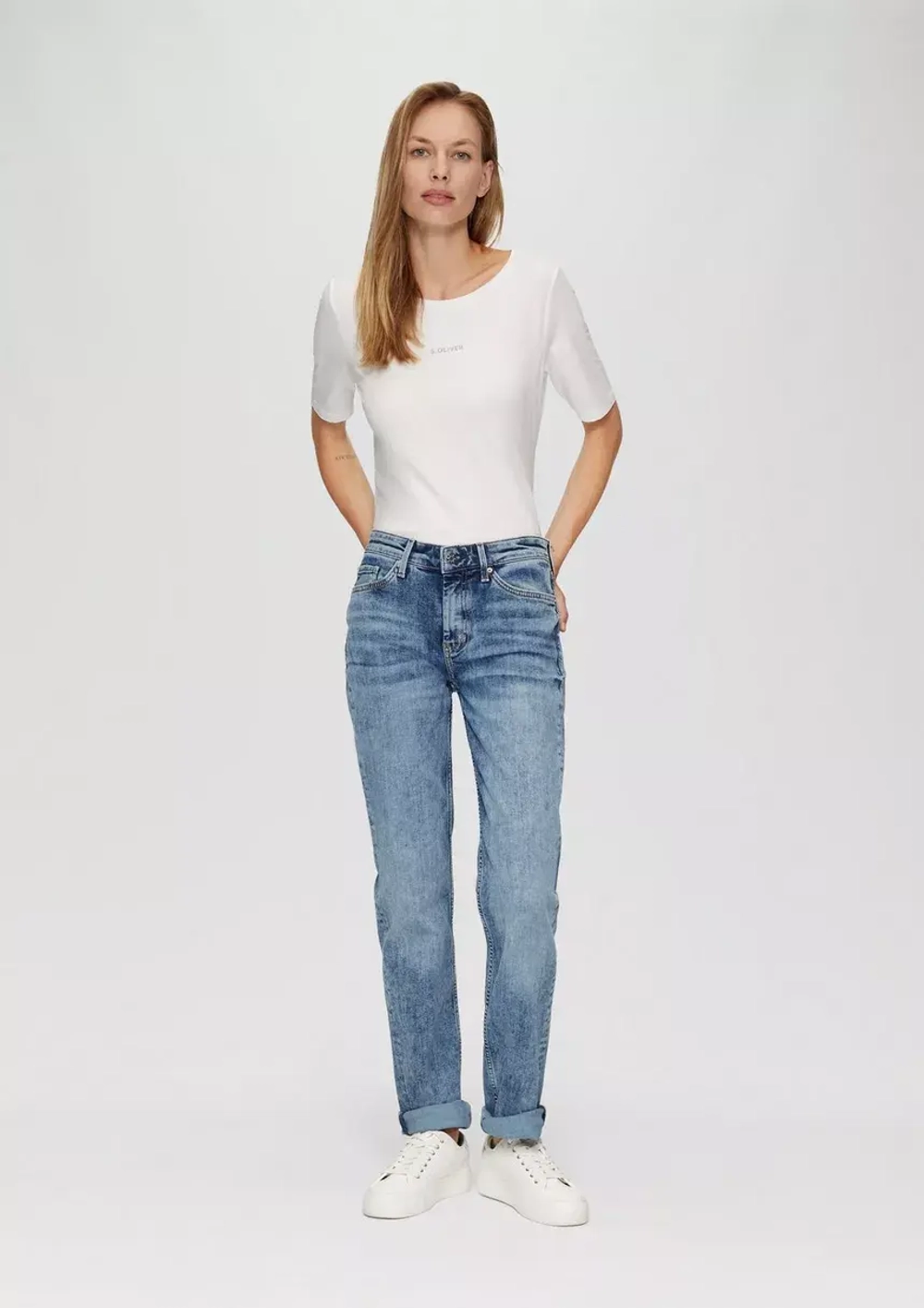 Jeans Karolin / Regular Fit / Mid Rise / Straight Leg