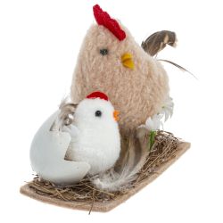 GAEM Фигурка декоративная "Цыплята", L15 W5,5 H9 см, 2в.