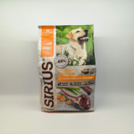 Сухой корм для взрослых собак ягненок и рис SIRIUS, 2 кг