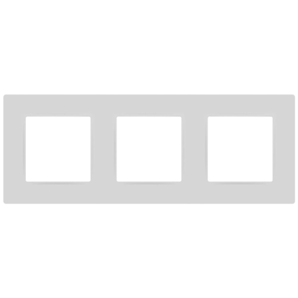 Рамка для розеток и выключателей ЭРА Серия 12 12-5203-01М на 3 поста, Классик, белый матовый