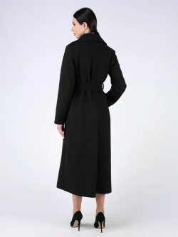 Пальто демисезонное длинное с поясом