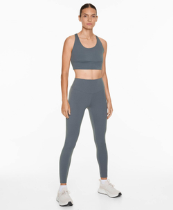 Oysho Спортивный бюстгальтер с бретелями на спине, стальной