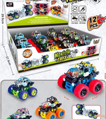 Машина инерционная «Граффити», 8,7*8,7*8,5 см, вращающаяся 360°, в шоу-боксе, микс