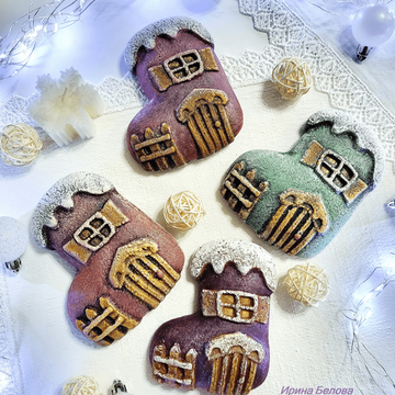 Пряничная форма Валенок-домишка