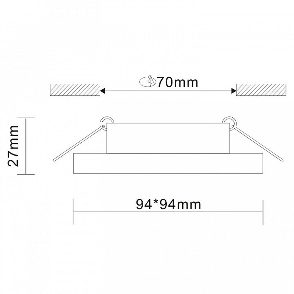 Встраиваемый светильник ST-Luce Gera ST205.518.01
