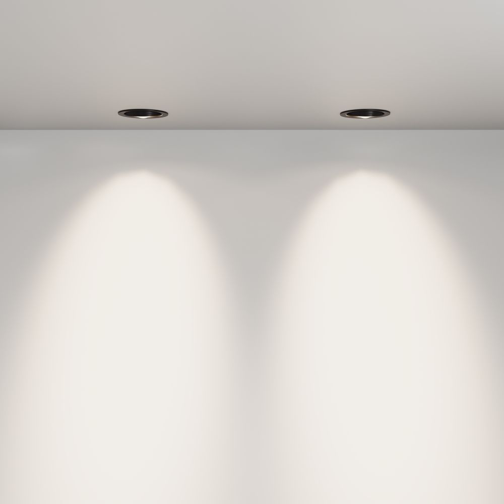 Встраиваемый светильник светодиодный Maytoni Lens DL105-12W4K-B