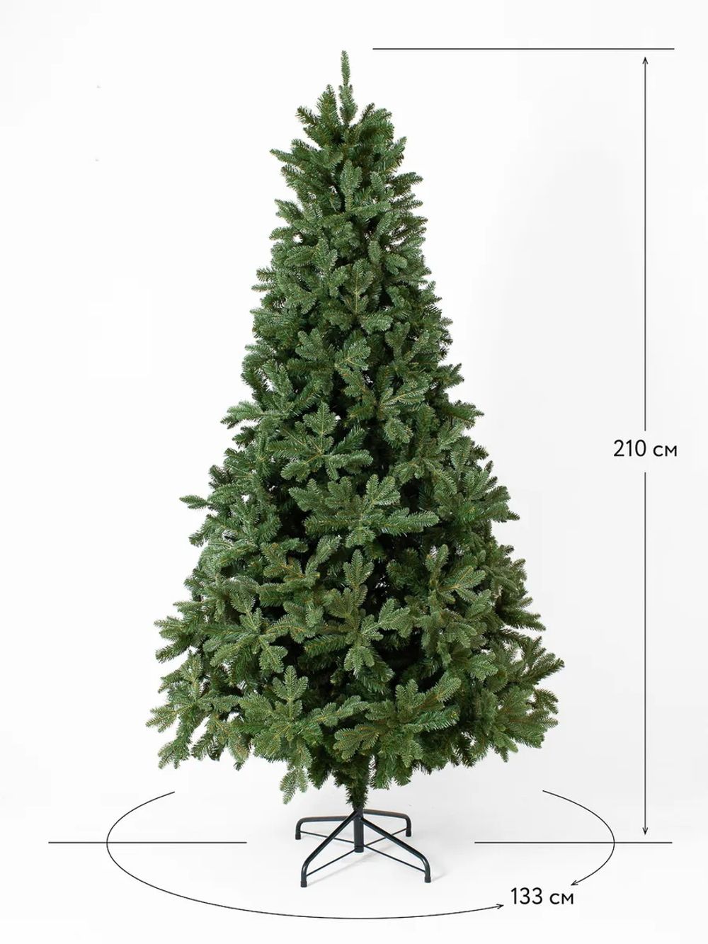 Искусственная ель «Барокко» (Литая+пвх) 180 см / 1.8 м