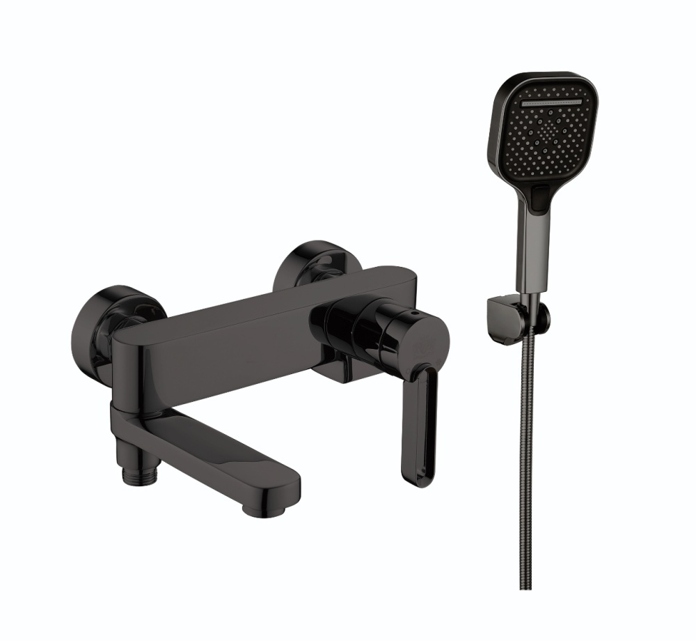 Смеситель для ванны V083531-G однорычажный, короткий, графит