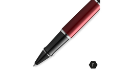 Ручка-роллер Waterman "Expert Dark Red Lacquer CT Black", стержень: Fblk