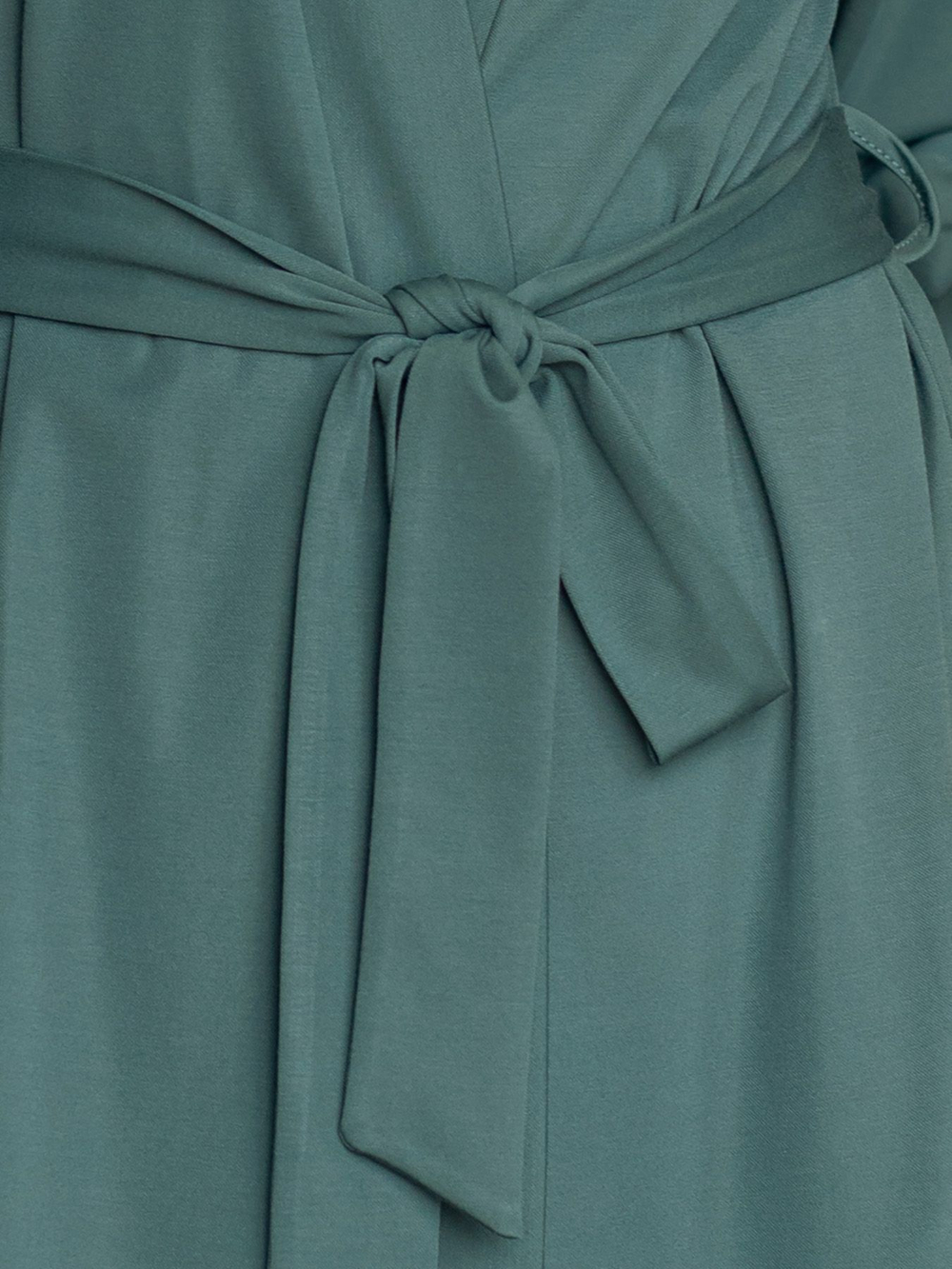 Женский домашний халат длины миди (Размер: XL) (Цвет: зеленый)