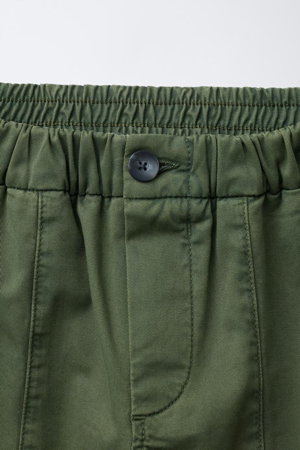 ZARA БРЮКИ BALLOON С ВЕРТИКАЛЬНЫМИ СТРЕЛКАМИ, ХАКИ