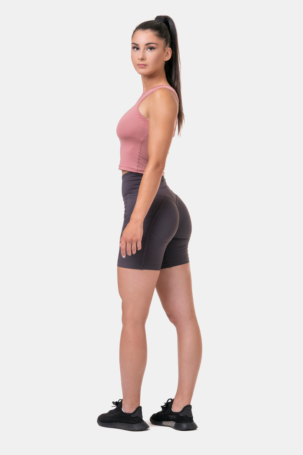 Велосипедки High-waist Fit & Smart biker shorts 575 Каштановые