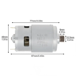 RS775 11 зубьями (10.5*8 mm) DC 18V двигатель высокой мощности с передачи для электрической пилы